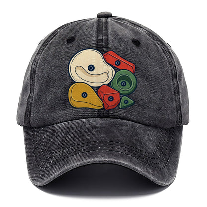 Hold Cluster Rock Climbing Classic Cap – Graphite