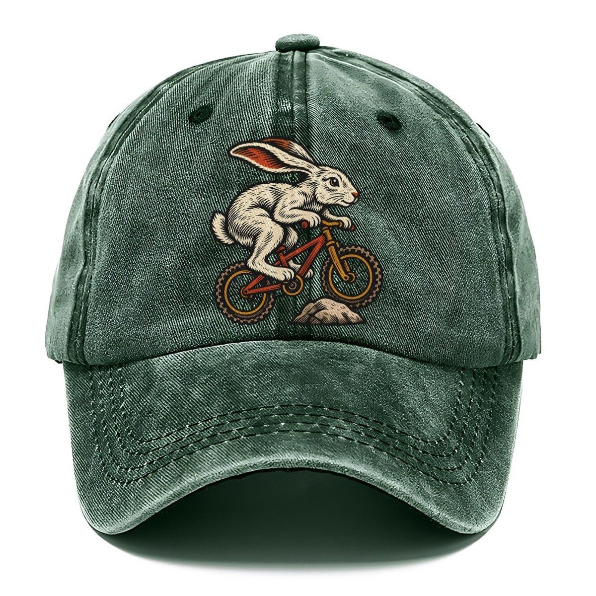 Hare Mountain Biker Sundown Familiars Classic Cap – Forest Mist