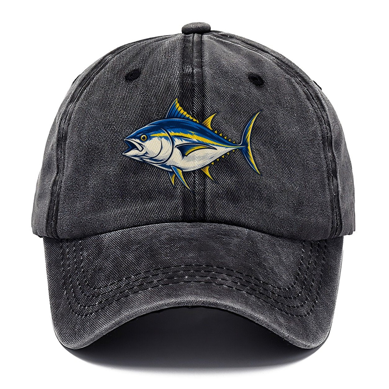 Tuna Silhouette Fishing Elegant Classic Cap – Graphite