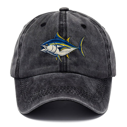 Tuna Silhouette Fishing Elegant Classic Cap – Graphite
