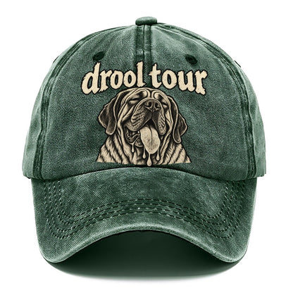 A Heavy Jowled Mastiff Head Panting With The Tongue Out Bark For Me Classic Cap – Forest Mist