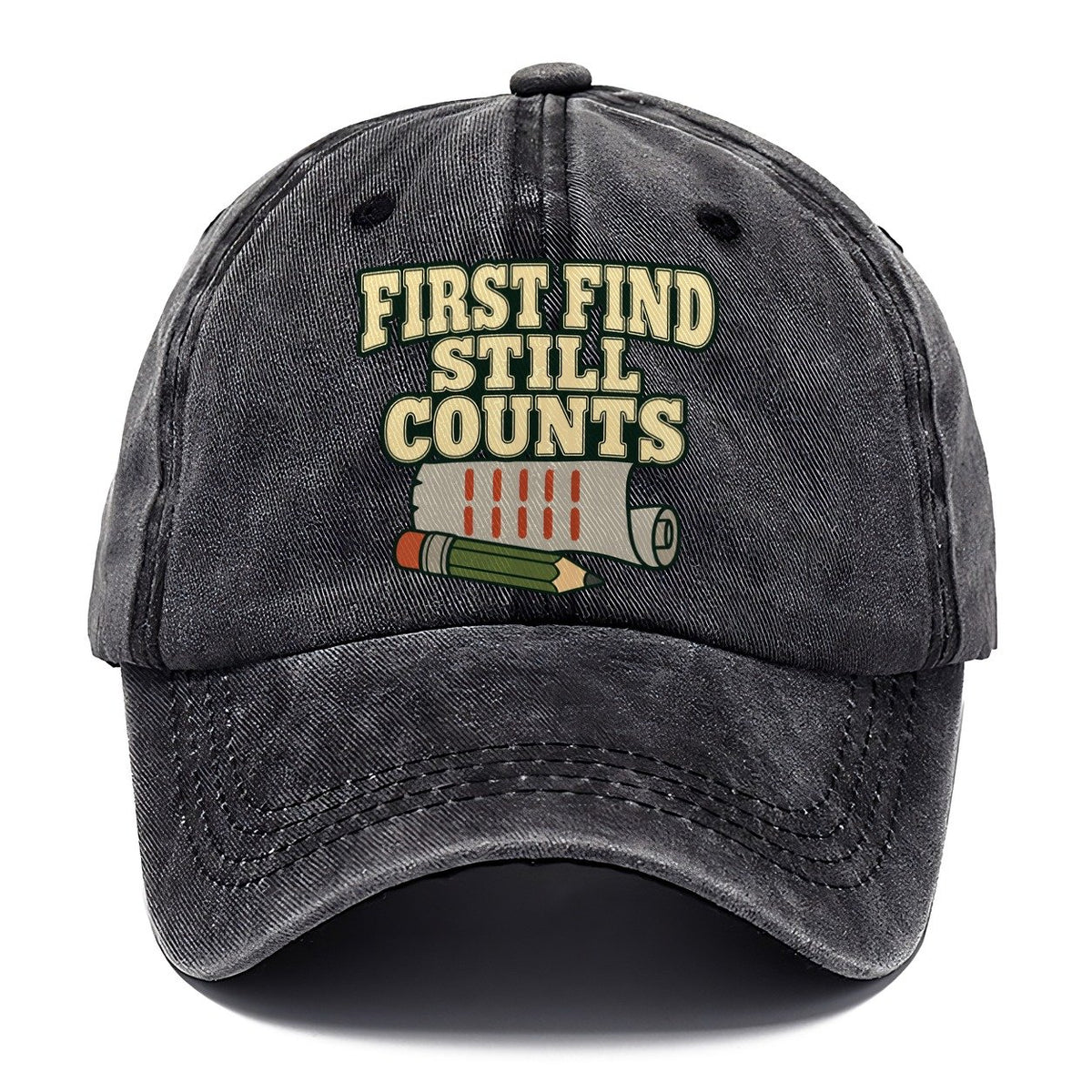 First Find Still Counts Geocaching Classic Cap – Graphite