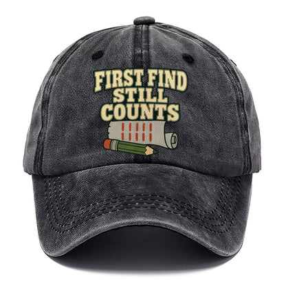 First Find Still Counts Geocaching Classic Cap – Graphite
