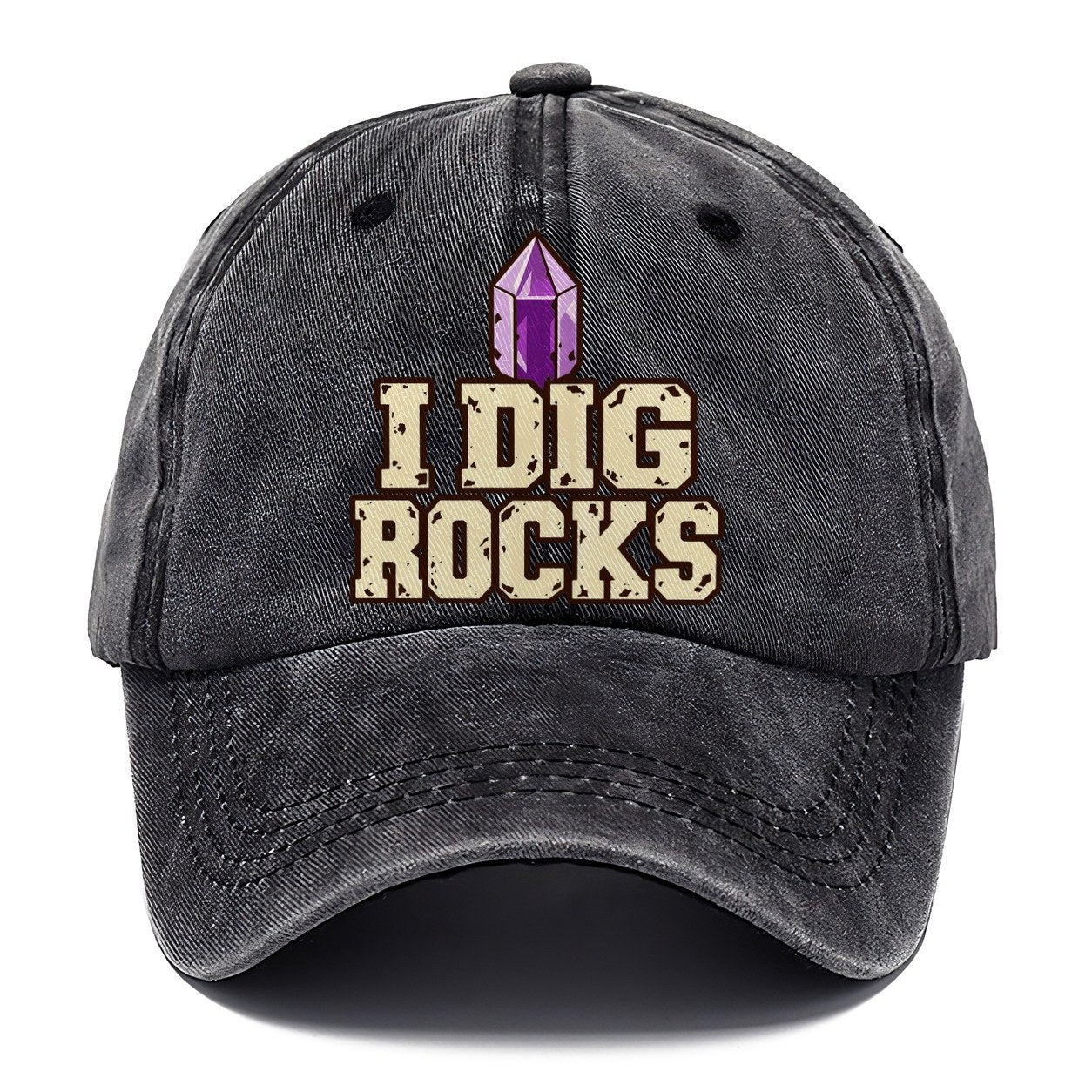 I Dig Rocks Rocks And Minerals Classic Cap – Graphite
