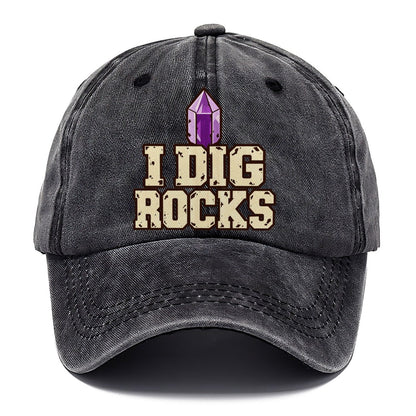 I Dig Rocks Rocks And Minerals Classic Cap – Graphite