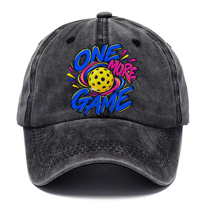 One More Game Pickleball Life Classic Cap – Graphite
