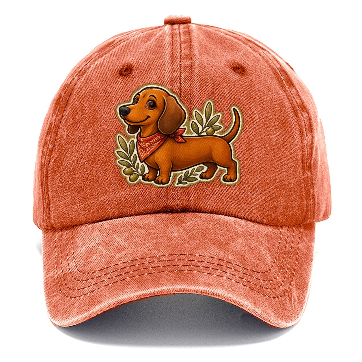 Sweet Sausage Pup Dachshund Classic Cap – Terracotta Clay