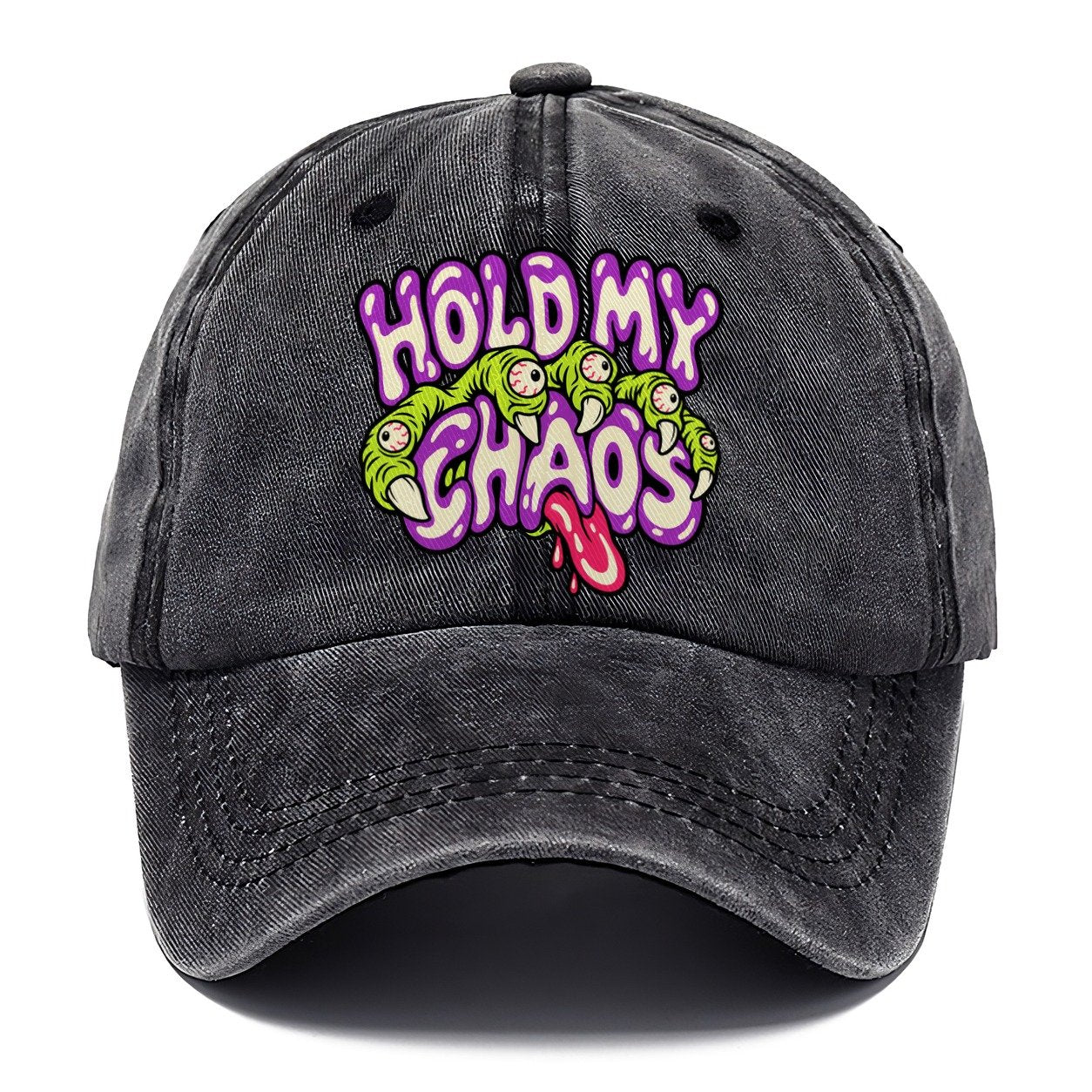 Hold My Chaos Crazy Styles Classic Cap – Graphite