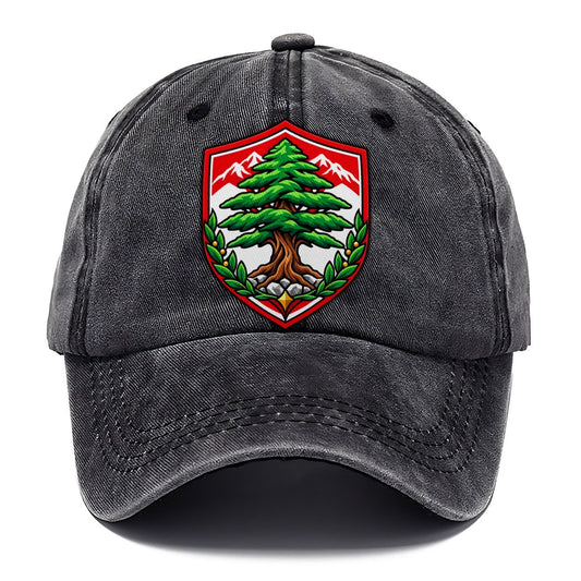 Lebanon Minimal Emblem Country Logos Classic Cap – Graphite