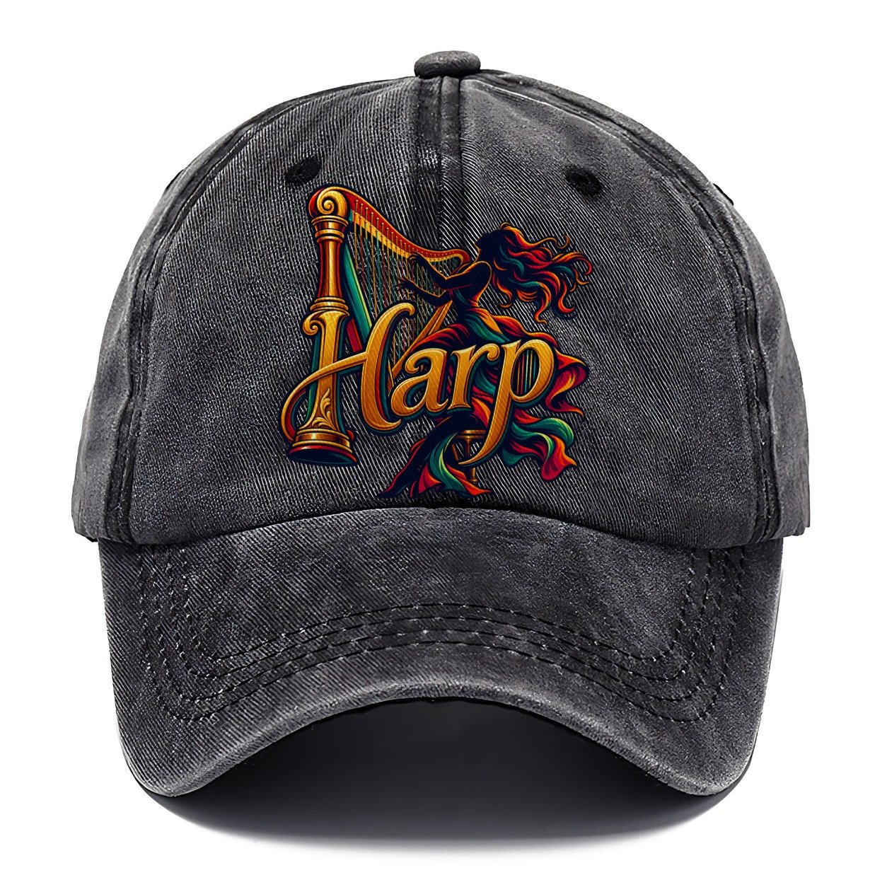 Harp Wordmark Music Instruments Classic Cap – Graphite
