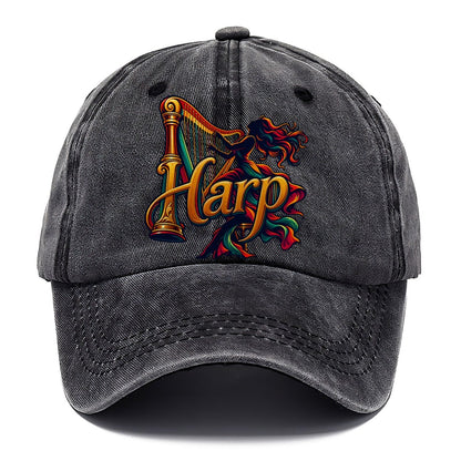 Harp Wordmark Music Instruments Classic Cap – Graphite