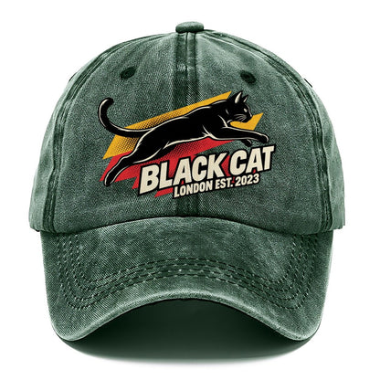 Black Cat London Pop Art Classic Cap – Forest Mist