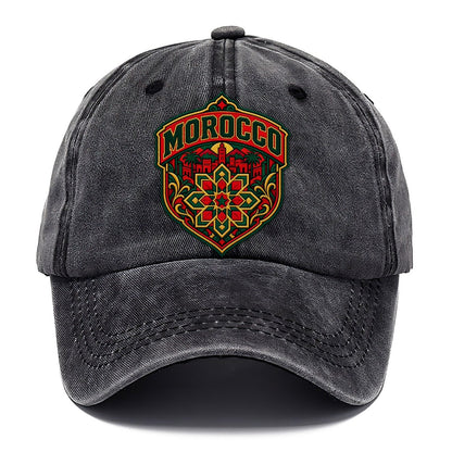 Morocco Retro Badge Country Logos Classic Cap – Graphite