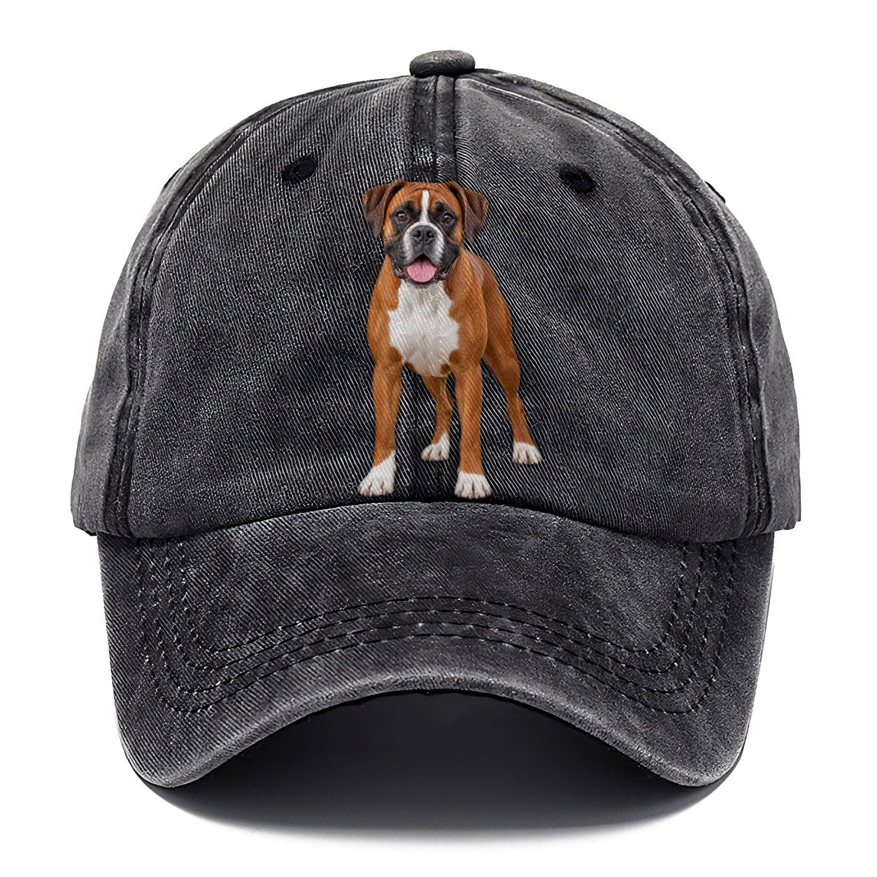 Boxer Standing Top Breeds Classic Cap – Graphite