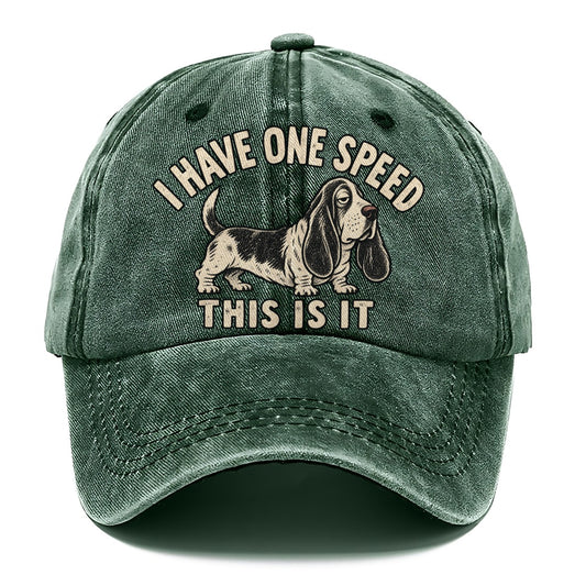 Basset One Speed No Worm Club Classic Cap – Forest Mist