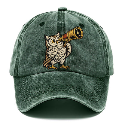 Owl Stargazing Guide Sundown Familiars Classic Cap – Forest Mist