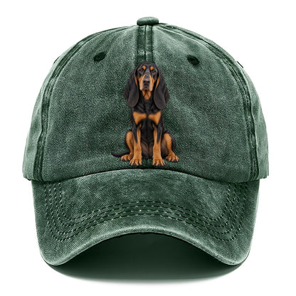 Black And Tan Coonhound Classic Cap – Forest Mist