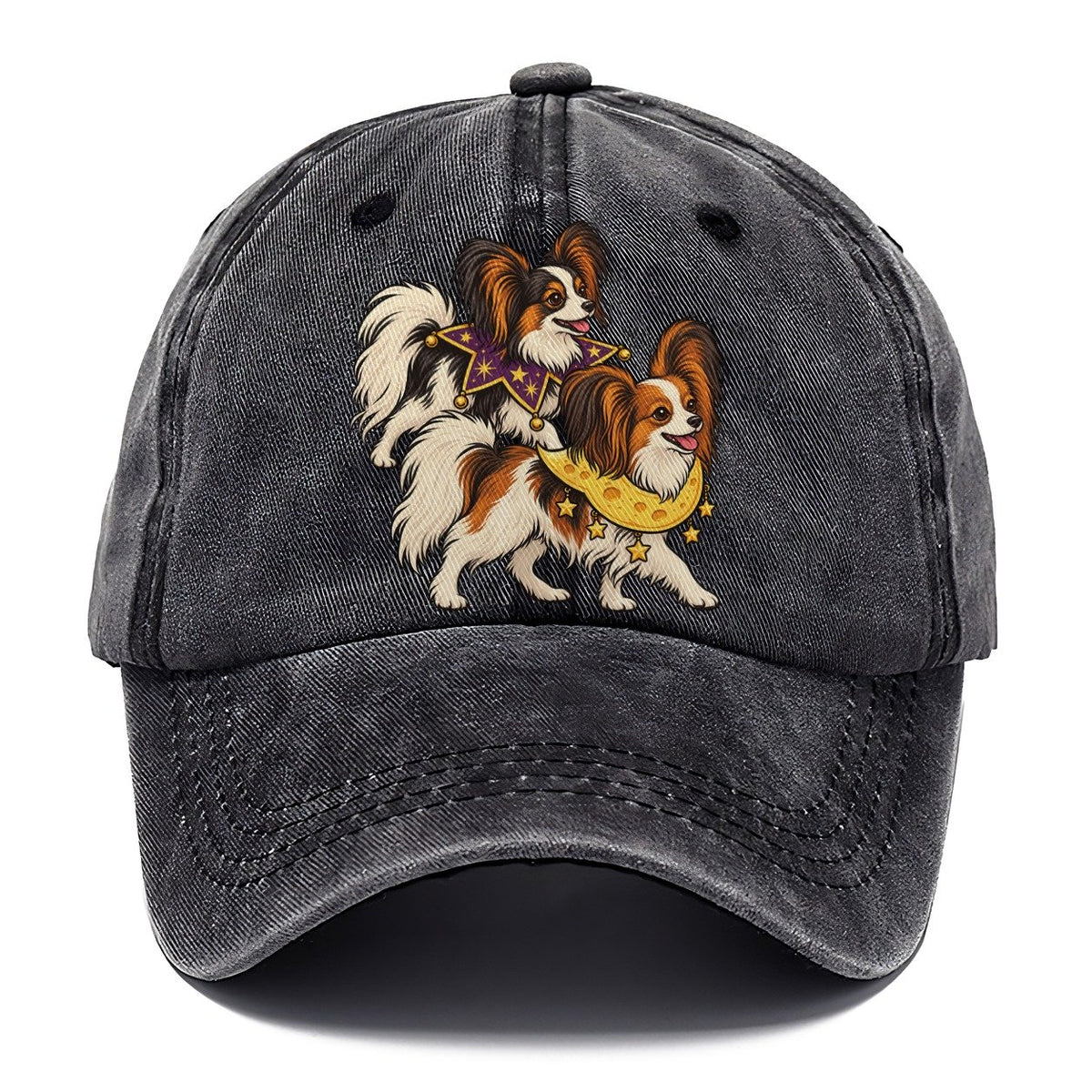 2 Papillons In Halloween Costumes Hdp 26 Parade Lineup Halloween Dog Parade Classic Cap – Graphite