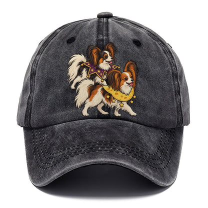 2 Papillons In Halloween Costumes Hdp 26 Parade Lineup Halloween Dog Parade Classic Cap – Graphite