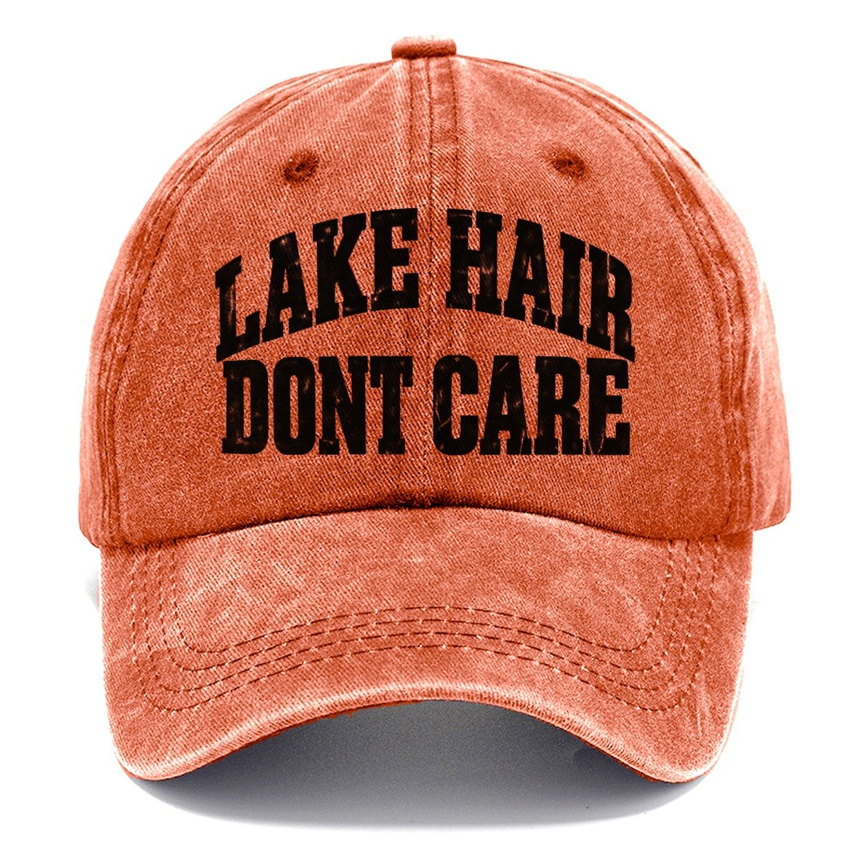 Lake Hair Dont Care Fishing Club Classic Cap – Terracotta Clay