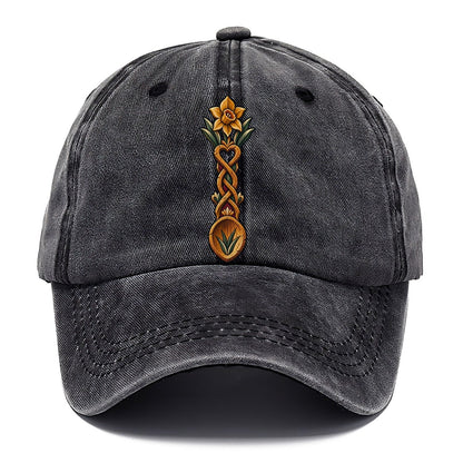 Welsh Love Spoon Carved For Friendship Uk Culture Heritage Classic Cap – Graphite
