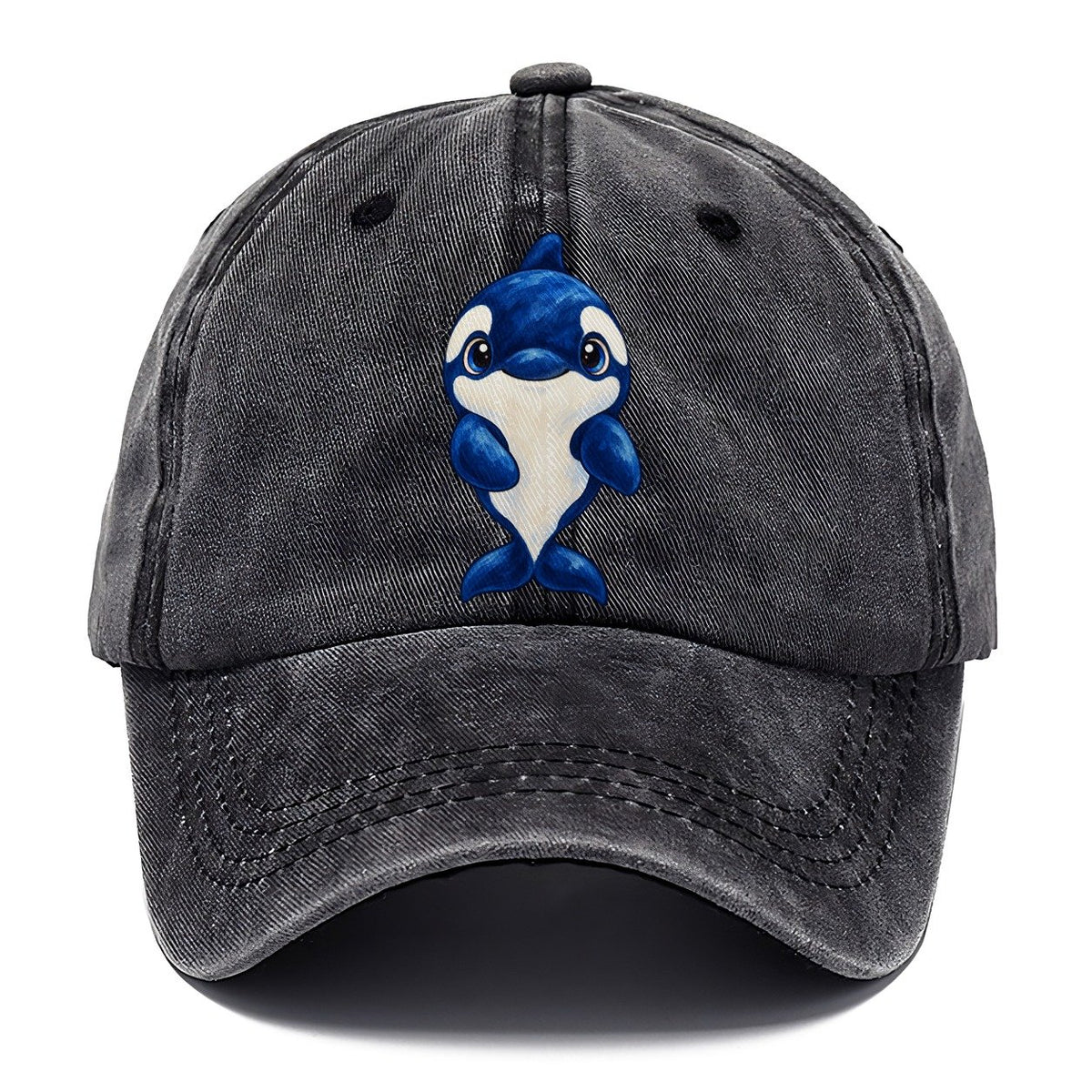 Orca Front Splash Sea Sprite Classic Cap – Graphite