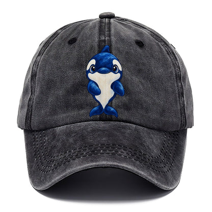 Orca Front Splash Sea Sprite Classic Cap – Graphite