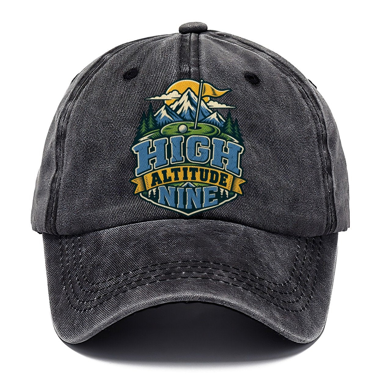 High Altitude Nine Golf Life Classic Cap – Graphite