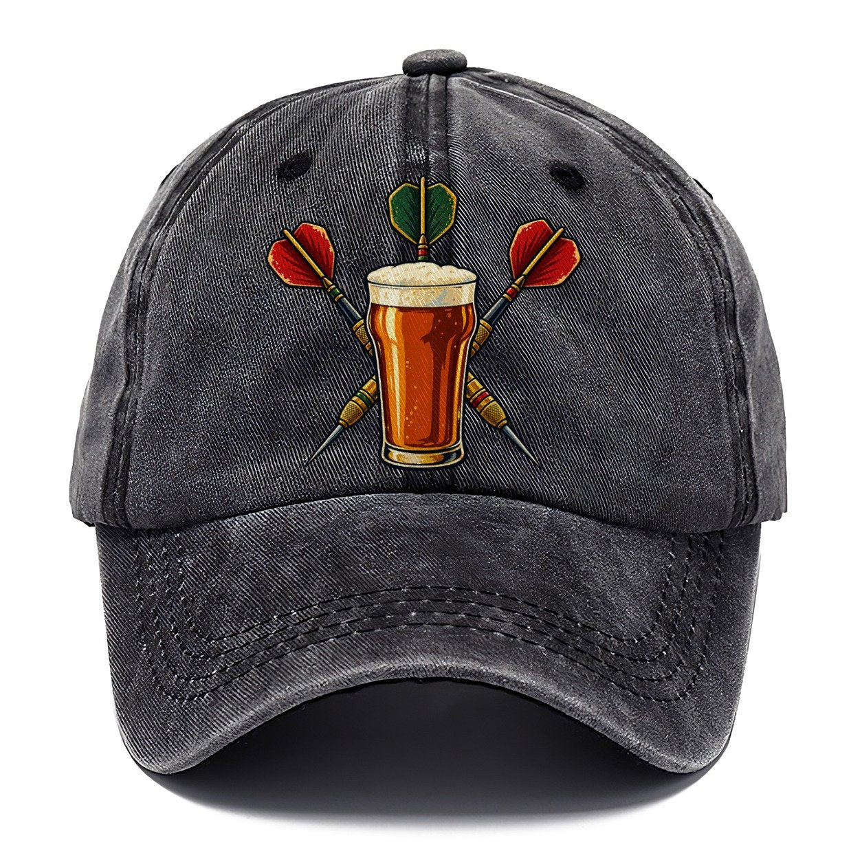 Pub Darts And Unbranded Pint Uk Culture Heritage Classic Cap – Graphite