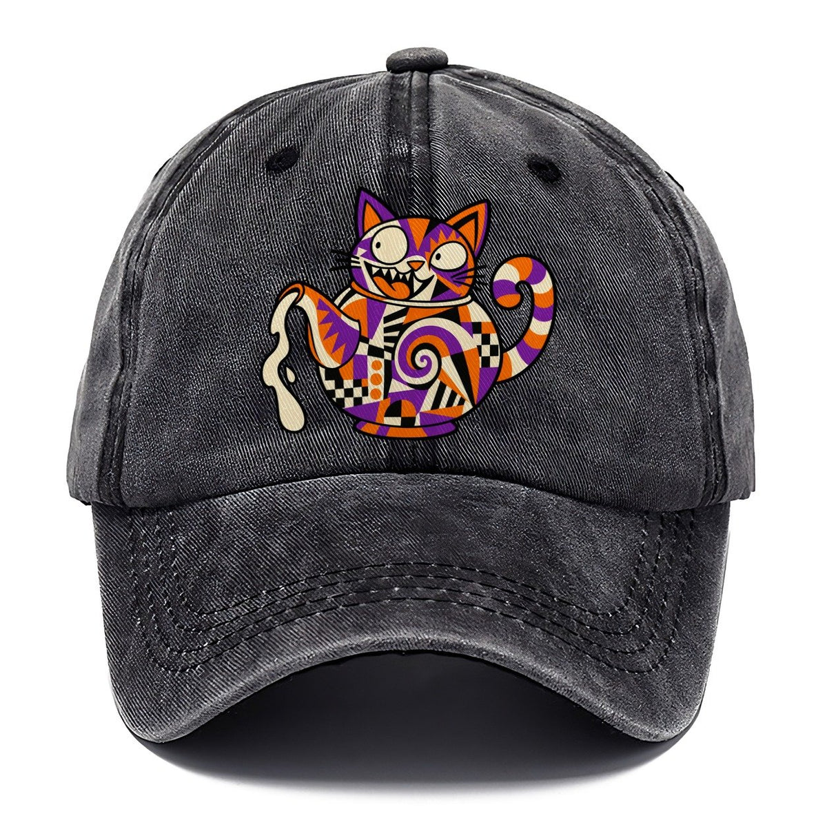 Cat Head Teapot Crazy Styles Classic Cap – Graphite