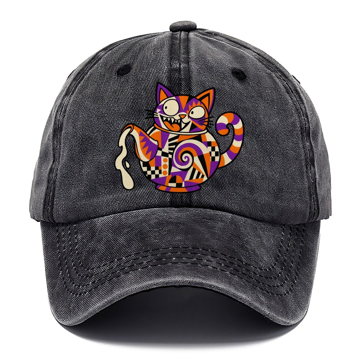 Cat Head Teapot Crazy Styles Classic Cap – Graphite