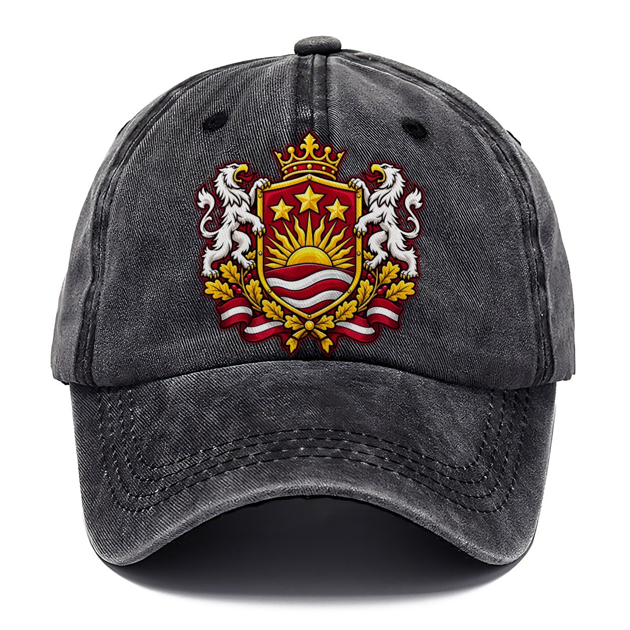Latvia Heraldic Crest Country Logos Classic Cap – Graphite