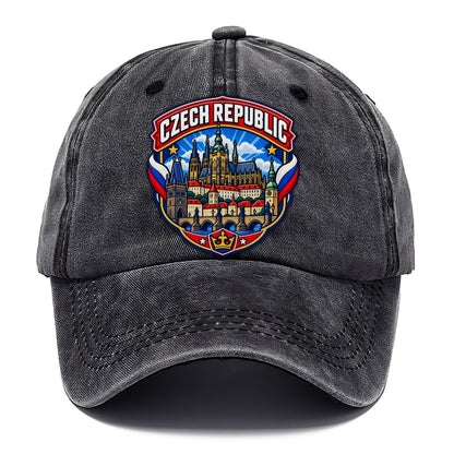 Czech Republic Retro Badge Country Logos Classic Cap – Graphite