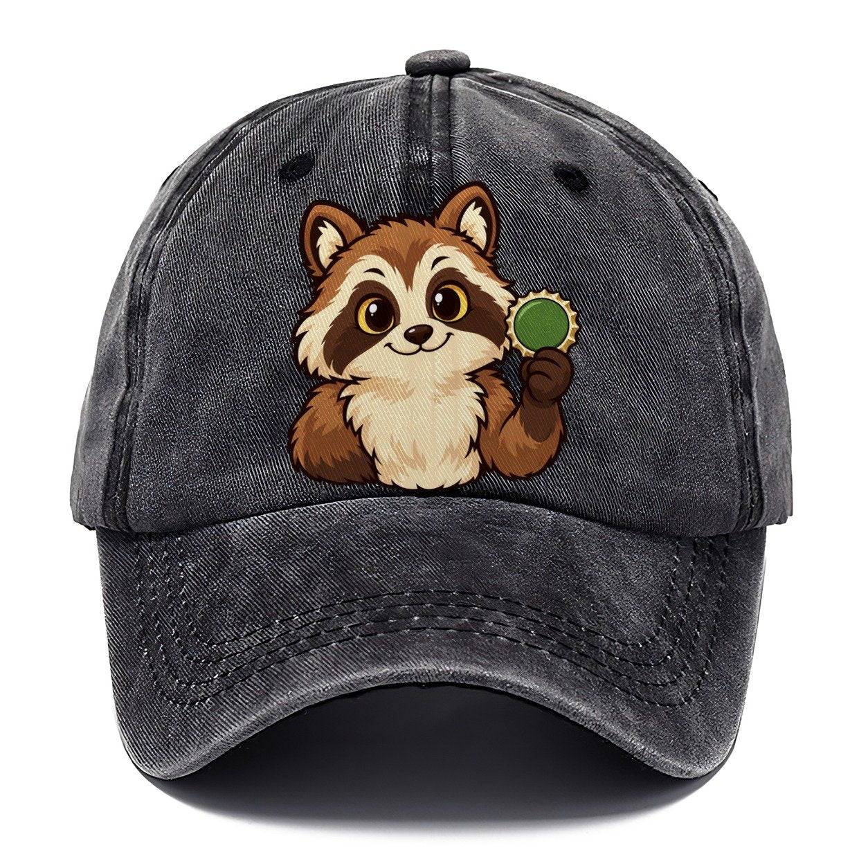 Cellar Raccoon Homebrewing Classic Cap – Graphite