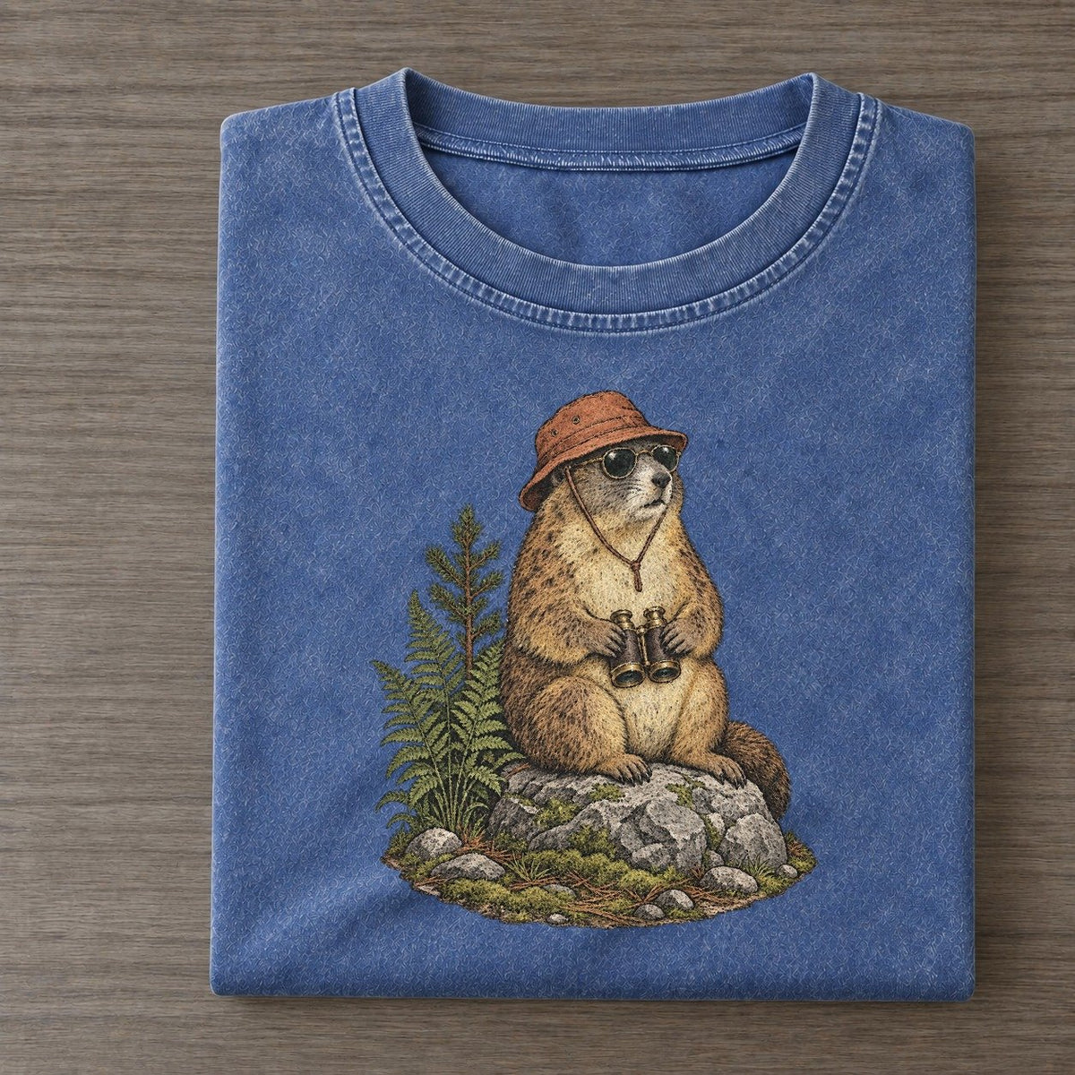 Marmot Lookout Slow Camp Club Vintage T-shirt – Washed Blue