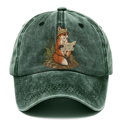 Fox Trail Map Slow Camp Club Classic Cap – Forest Mist