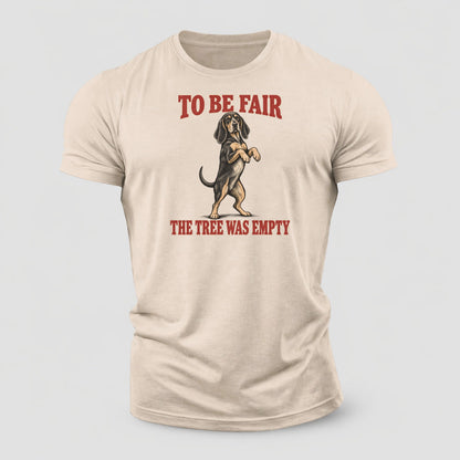 Black And Tan Coonhound Dog Declarations Cotton T-Shirt – Sand