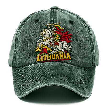 Lithuania Woodcut Badge Classic Cap – Forest Mist