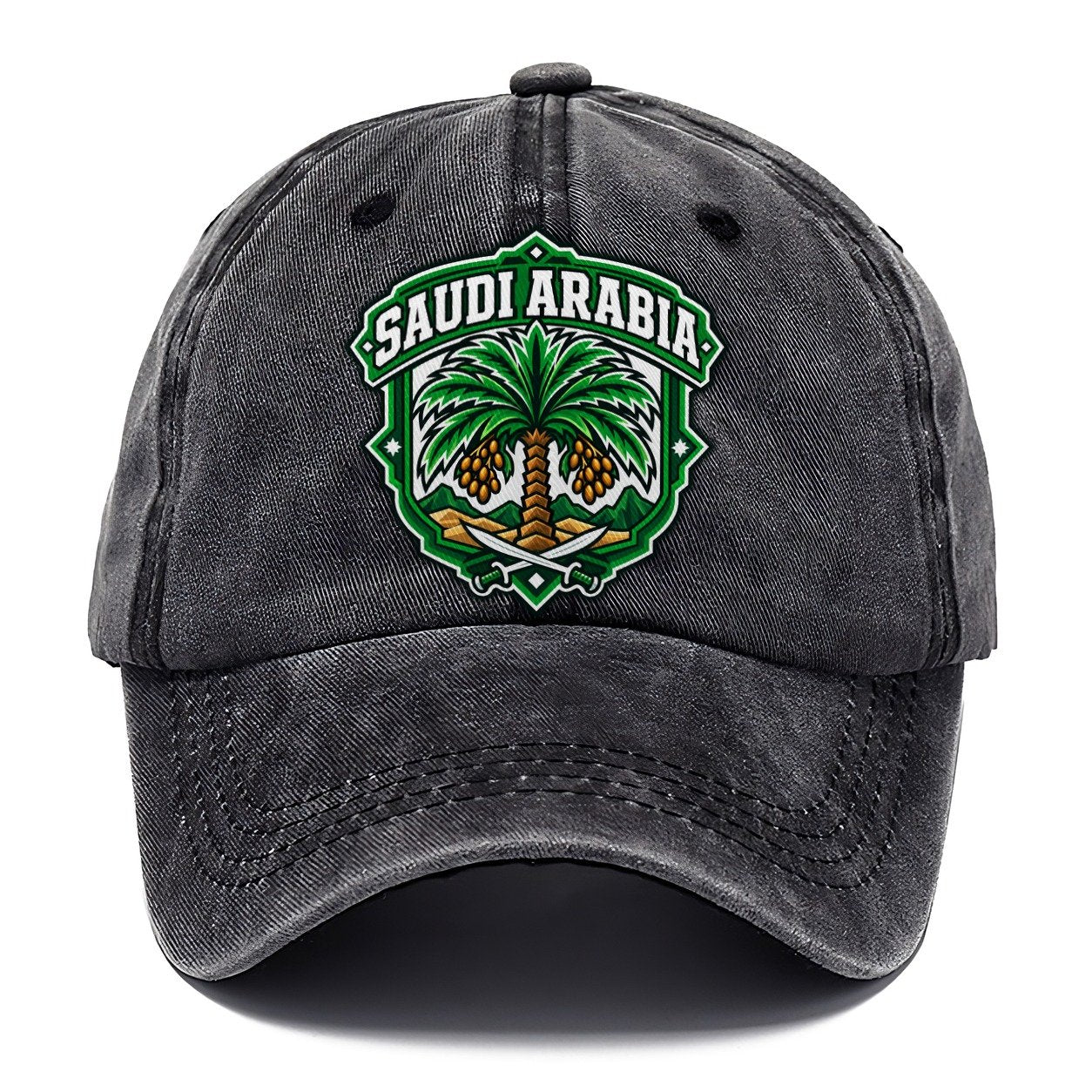 Saudi Arabia Retro Badge Country Logos Classic Cap – Graphite