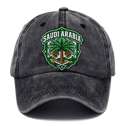 Saudi Arabia Retro Badge Country Logos Classic Cap – Graphite