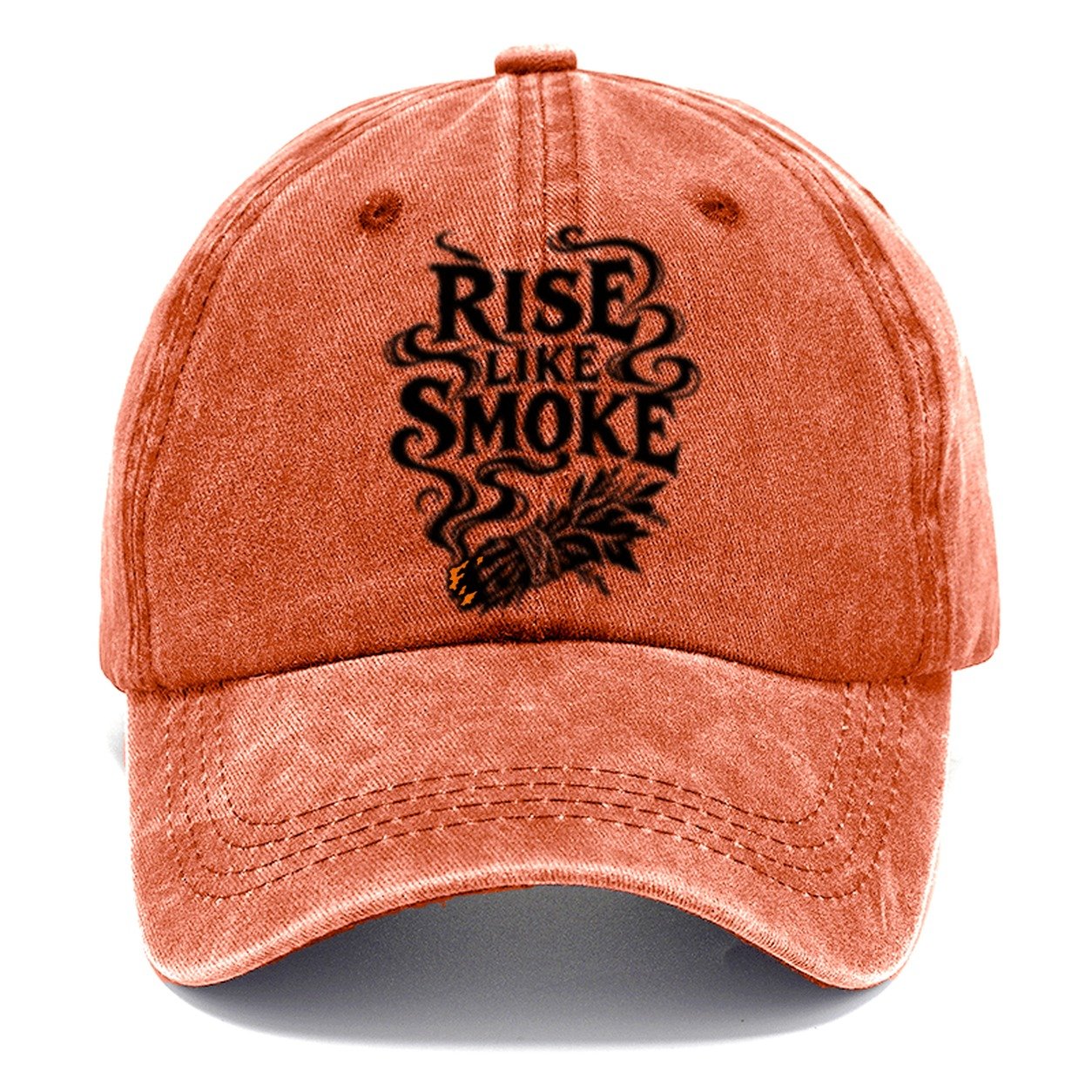 Rise Like Smoke Slogan Witch Magic Classic Cap – Terracotta Clay