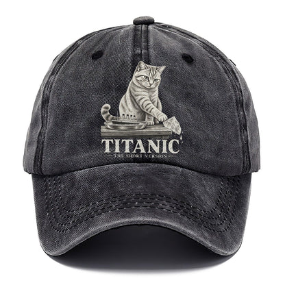 Titanic Short Version Cats Classic Cap – Graphite