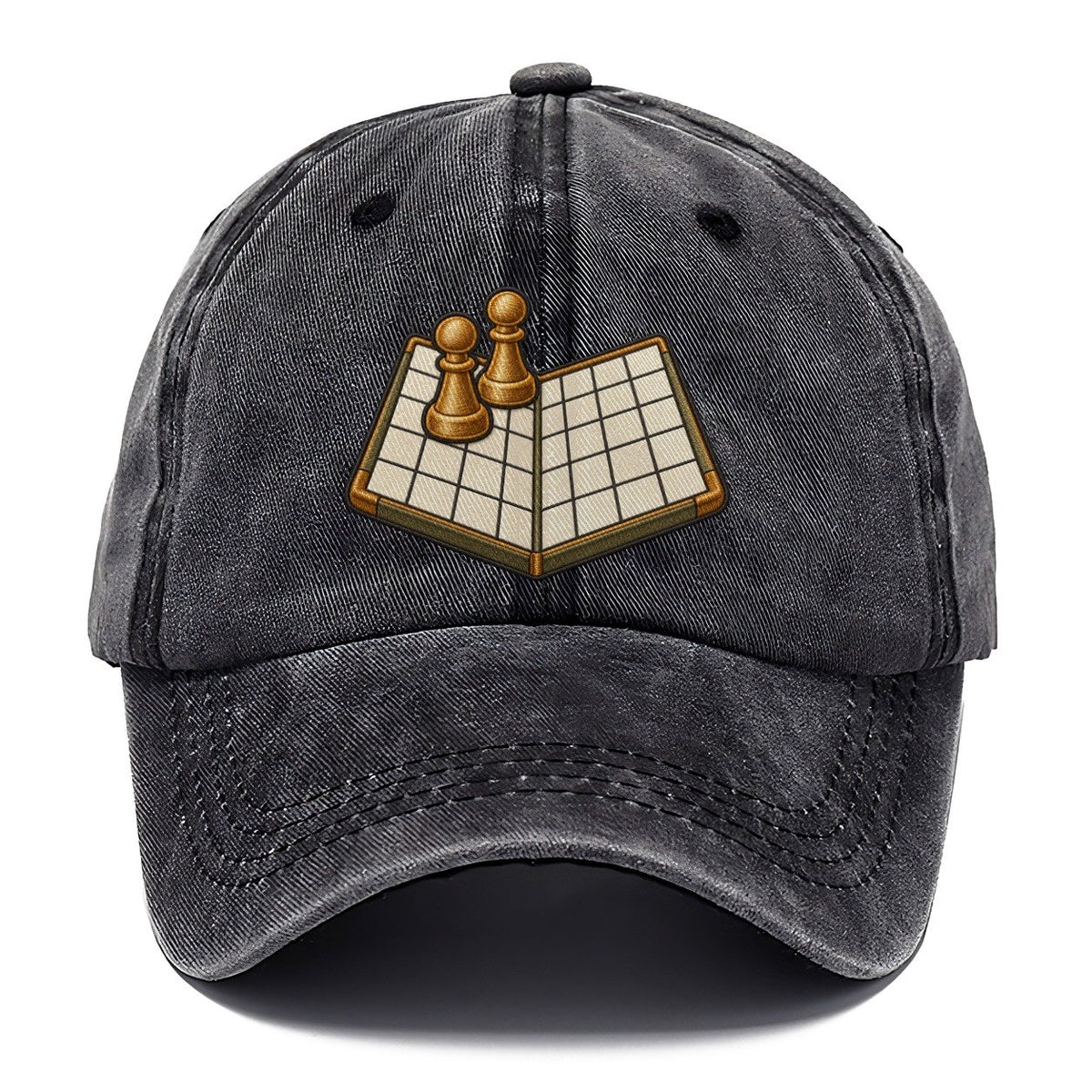Open Folded Board With Two Pawns Board Games Classic Cap – Graphite