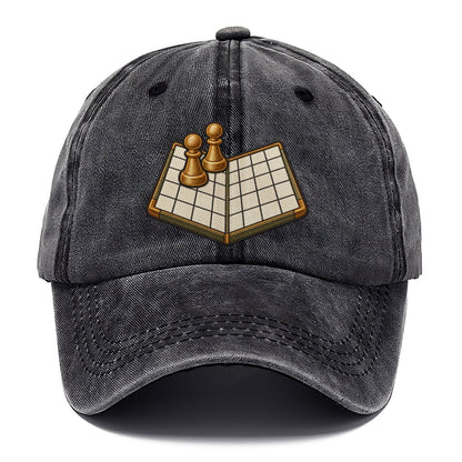 Open Folded Board With Two Pawns Board Games Classic Cap – Graphite