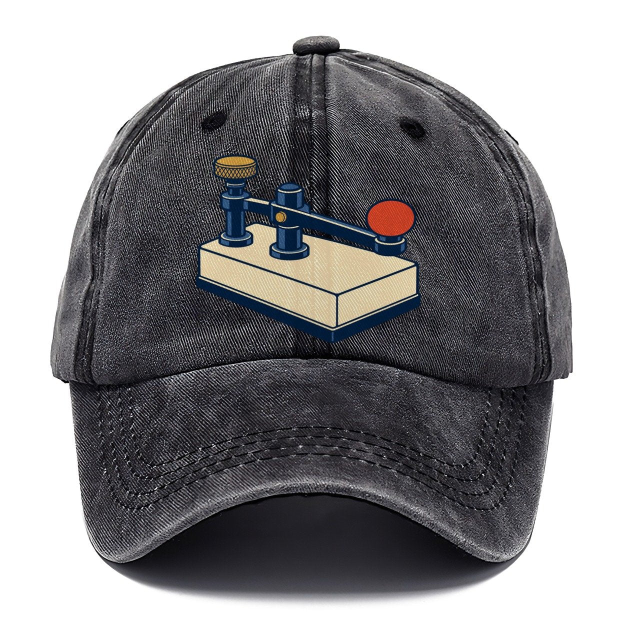 Straight Key Elevation Amateur Radio Classic Cap – Graphite