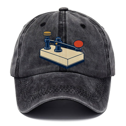 Straight Key Elevation Amateur Radio Classic Cap – Graphite