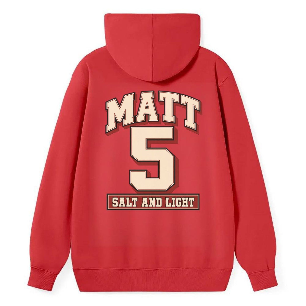Matthew 5 Varsity Chapel Varsity Classic Pullover Hoodie – Red