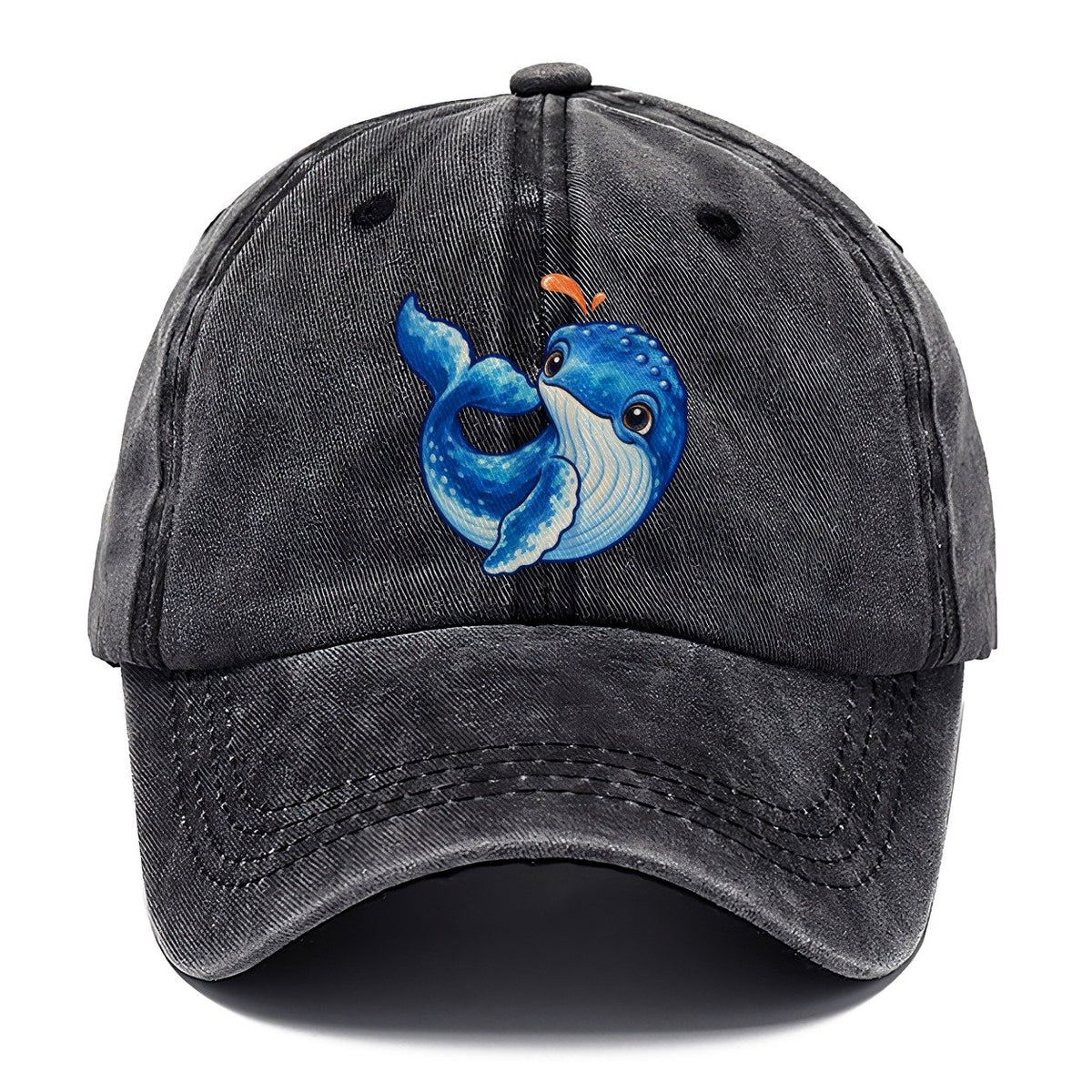 Humpback Whale Tail Curl Sea Sprite Classic Cap – Graphite