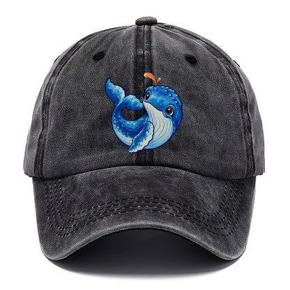 Humpback Whale Tail Curl Sea Sprite Classic Cap – Graphite