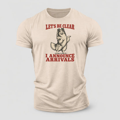 Shetland Sheepdog Dog Declarations Cotton T-Shirt – Sand